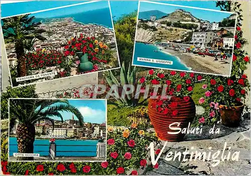 Moderne Karte Ventimiglia