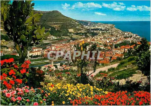 Moderne Karte Ventimiglia Panorama de l'Ouest