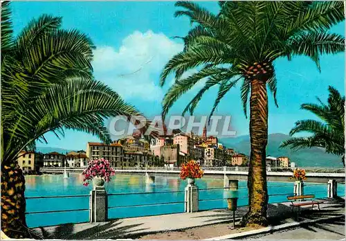 Cartes postales moderne Ventimiglia Riviera Dei Fiori Promenade Lungo Roja