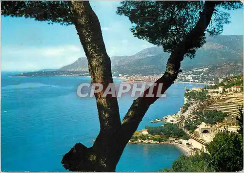 Moderne Karte Ventimiglia Riviera Dei Fiori La Cote Francaise vue de Grimaldi