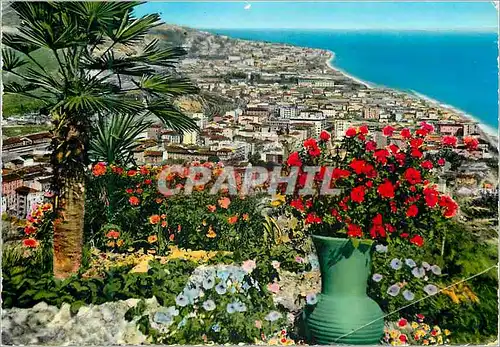 Moderne Karte Ventimiglia Riviera Dei Fiori Vue generale prise de l'Ouest