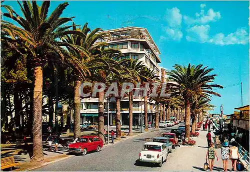 Moderne Karte Ventimiglia Riviera Dei Fiori Promenade le long de la mer Oberdan