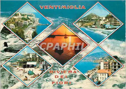 Moderne Karte Ventimiglia Riviera Dei Fiori