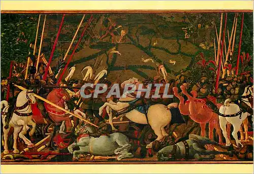 Cartes postales moderne Firenze Galerie Utfizi La Bataille