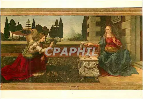 Cartes postales moderne Firenze Galerie Utfizi Leonardo da Vinci (1470-1475) L'Annonciation
