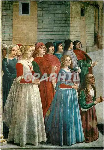 Cartes postales moderne Firenze Chiesa di S Trinita Saint Fracois ressuscite un enfant