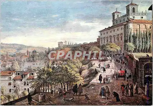 Cartes postales moderne Roma Gaspare Vanvitell (1653-1736) Veduta di ROma da Villa Madici