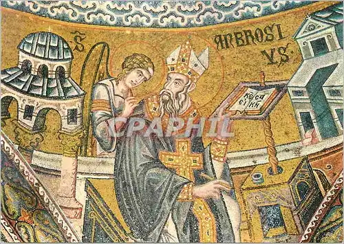 Cartes postales moderne Venezia basilique de s marc s ambrose (mosaique du XIV s)