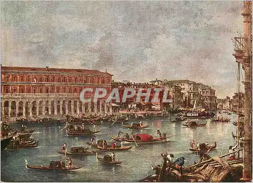 Cartes postales moderne Milano francesco guardi (1712 1793) vedata del canal grande da rialto verso s chiora