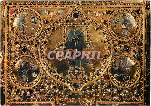 Cartes postales moderne Venezia basilica di s marco pala d'or christ panotcrator avec les quatre evangelistes XII s