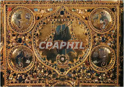 Moderne Karte Venezia basilica di s marco pala d'or christ panotcrator avec les quatre evangelistes XII s