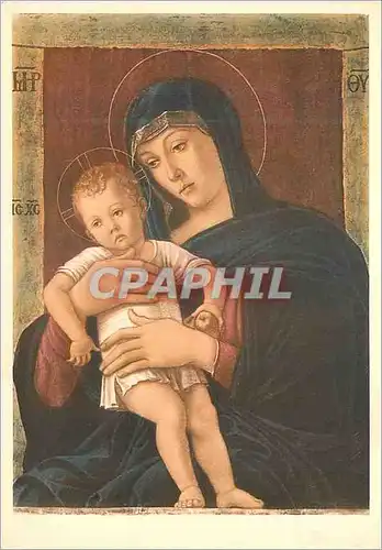 Cartes postales moderne Milano la vergine col figlio g bellini pinacateau di brera