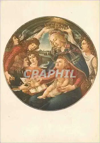 Cartes postales moderne Firenze galleria uffuzi magnigicat sandro botticelli