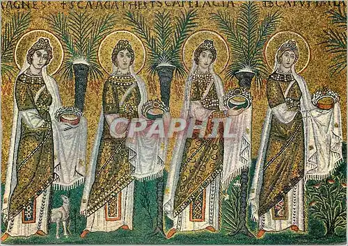 Cartes postales moderne Ravenna basilique de s appollinaire nouveau (VI s) detail de cortege des vierges