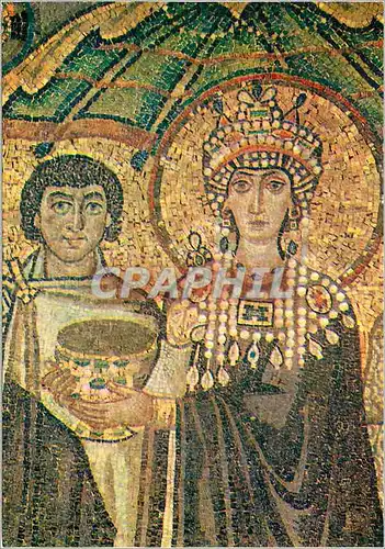 Cartes postales moderne Ravenna s vitale l'emperesse teodore (mosaique du VI s)
