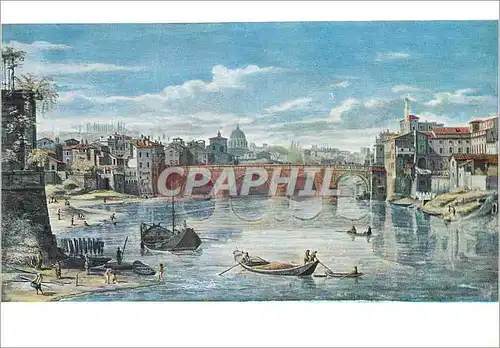 Cartes postales moderne Roma pinacoteca capitolina ponte sisto (gaspare van wittel)