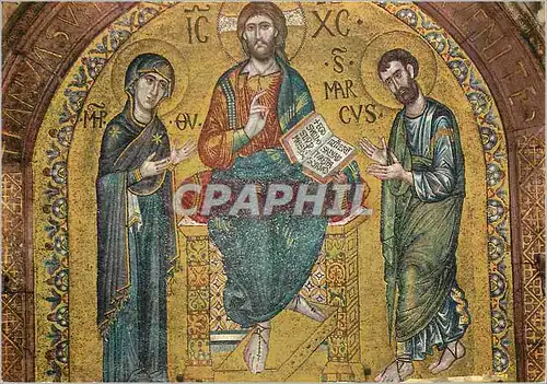 Cartes postales moderne Venezia basilique de s marc la deesis (mosaique du XIII s)