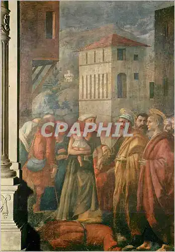 Cartes postales moderne Firenze basilica di s maria del carmine cappella brancacci (masaccio) saint pierre faint l'aumon