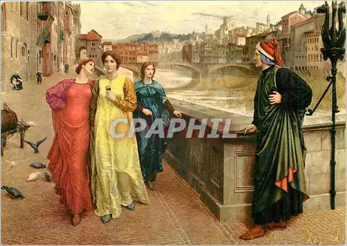 Cartes postales moderne sandro botticelli rencontre de dante avec beatrice