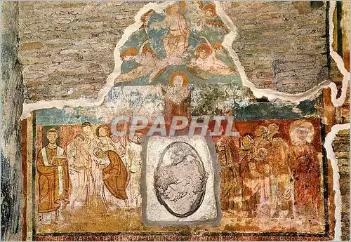 Moderne Karte Roma basilica inferiore di s clemente ascensione di cristo o assunzione di maria IX sec