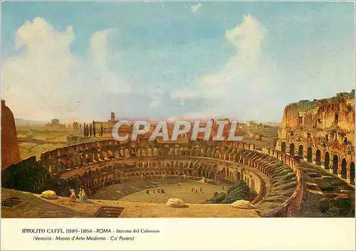 Cartes postales moderne Roma ippolito caffi 1809 1866 interno del colosseo