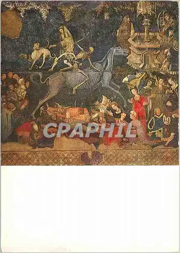 Cartes postales moderne Palermo galleria nazionale della sicilia ignoto a 1450 trionto deilla morte (affresco staccato)