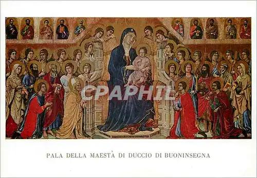 Cartes postales moderne Pala della maesta di duccio di buoninsegna