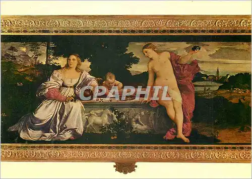 Cartes postales moderne Roma galleria borghese amour sacre et amour profane