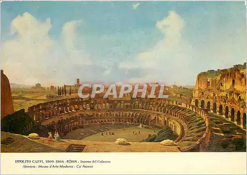 Cartes postales moderne Roma ippolito caffi 1809 1866 interna del colosseo