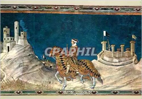 Cartes postales moderne Siena palazzo pubvlico simone martino (notizie dal 1315 m 1344)