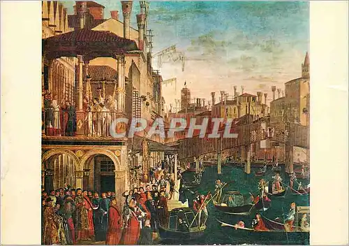 Cartes postales moderne Giovanni carpaccio miracolo della reliquia del la s croce part venezia galleria dell accademia (