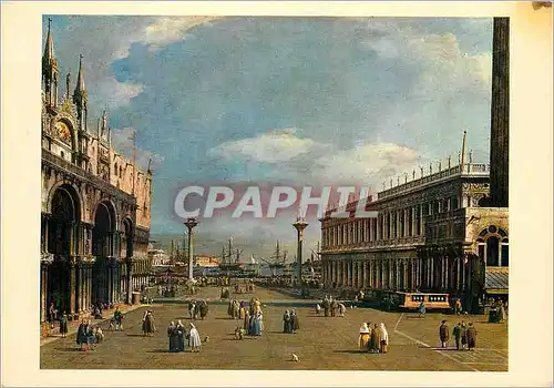 Cartes postales moderne Venise Giovanni antonio canal detto il canaletto (1697 1768) petite place st marc