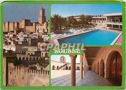 Cartes postales moderne Sousse et hotel jawhara