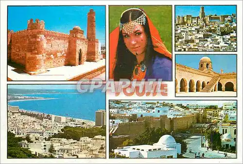 Moderne Karte Sousse (tunisie)