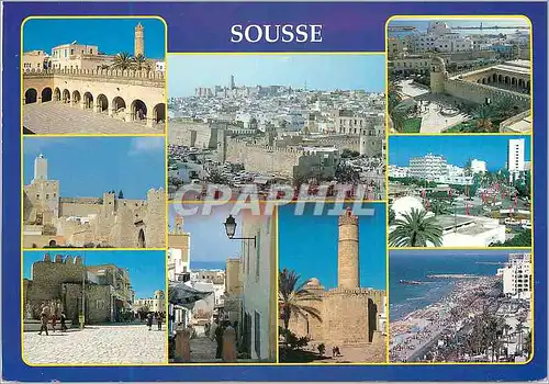 Moderne Karte Sousse (tunisie)