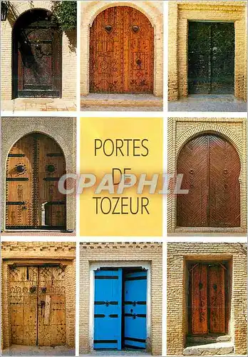 Cartes postales moderne Tozeur (tunisie) portes