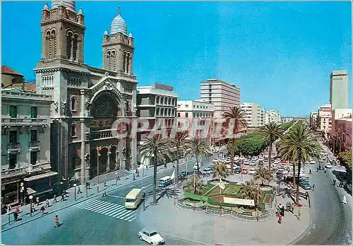 Moderne Karte Tunis av habib bourguiba