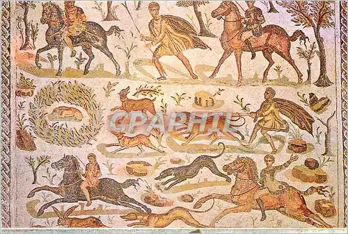 Cartes postales moderne Musee national du bardo scene de chasse