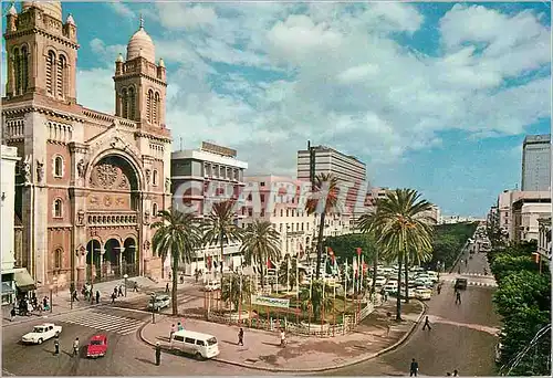 Moderne Karte Tunis avenue bourguiba