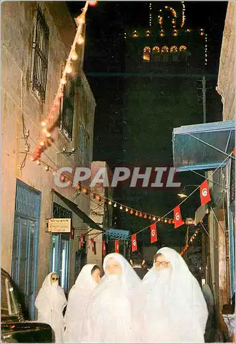 Cartes postales moderne Tunis rue sidi ben arous mosquee zitouna