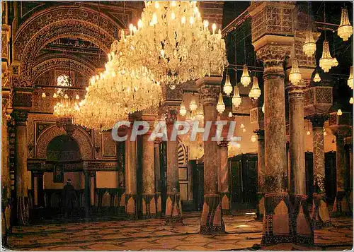 Cartes postales moderne Tunis mosquee de la zitouna vue interieure