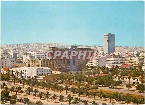 Cartes postales moderne Tunis la ville europeenne et l'hotel du lac
