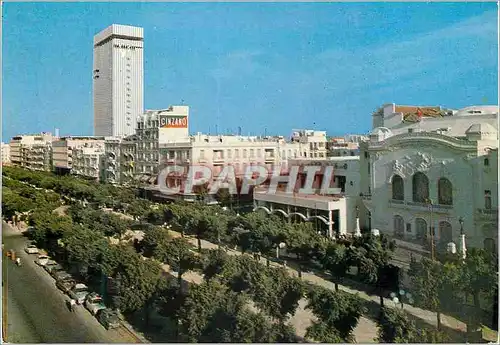 Moderne Karte Tunis avenue bourguiba