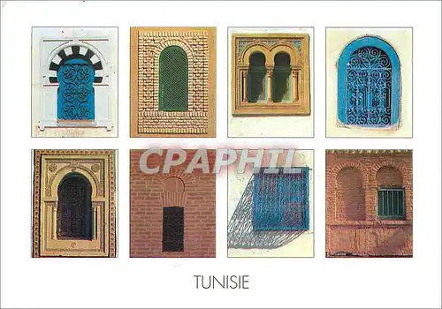 Cartes postales moderne Tunisie fenetres