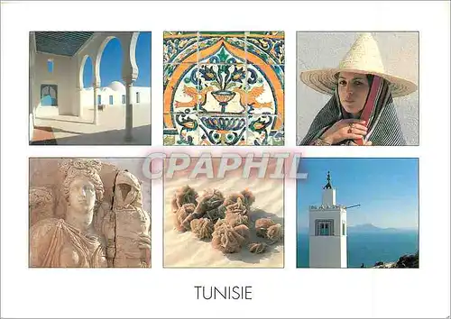 Moderne Karte Tunisie impression