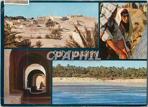 Cartes postales moderne Sud tunisien paysages et portraits