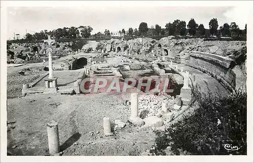 Moderne Karte Ruines de Carthage (tunisie) l'amphitheatre