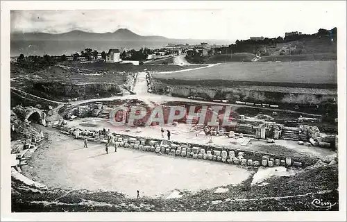 Moderne Karte Carthage (tunisie) ruines de l'amphitheatre