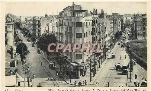 Cartes postales moderne Tunis Place Anatole France Avenue de Paris et avenue Theodore Roustan