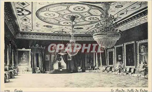 Cartes postales moderne Tunis Le Bardo Salle du trone